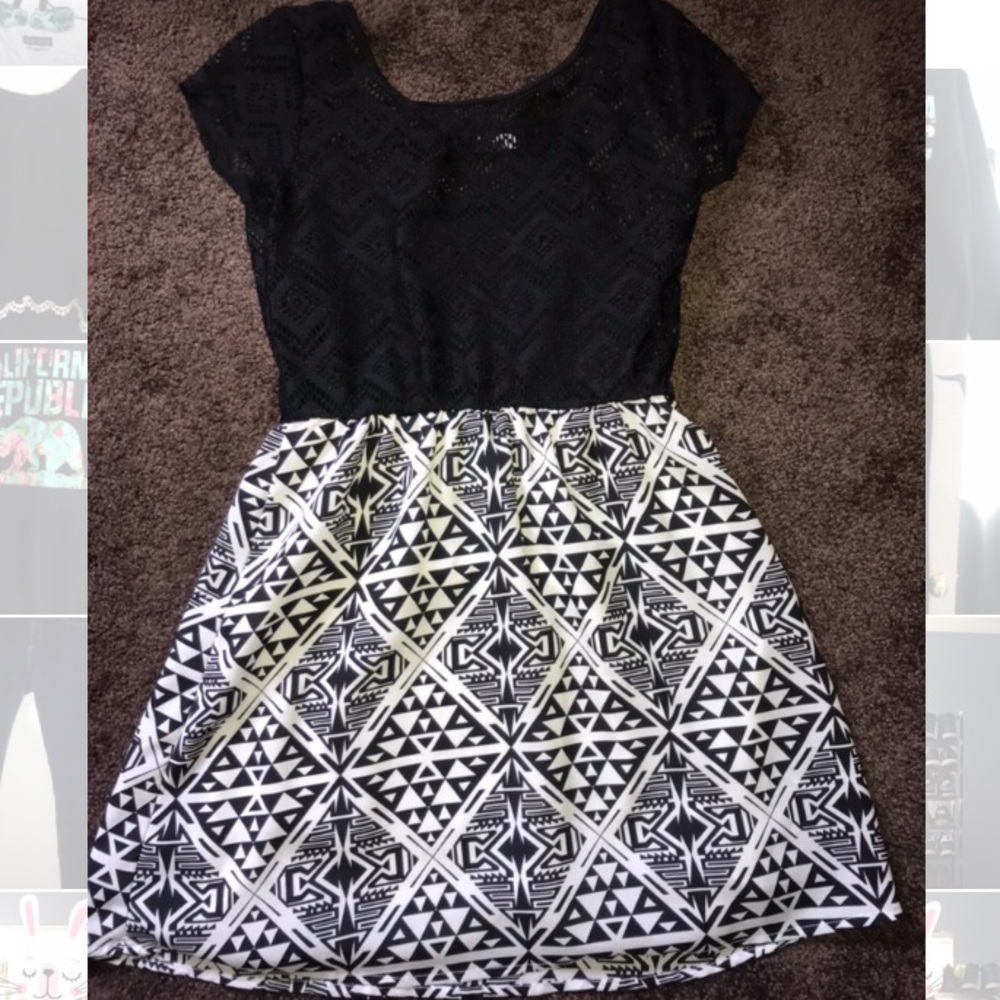 Black and white dress